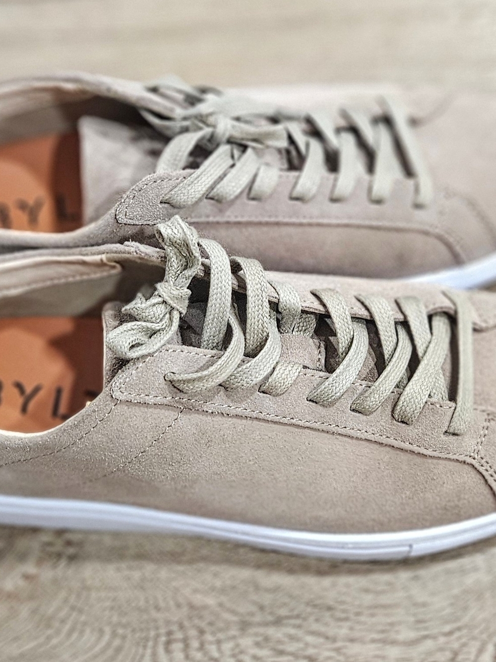 BYLT Basics Everyday Premium Suede Sneakers - Tan/Beige Men's Size 10.5 - Picture 10 of 13